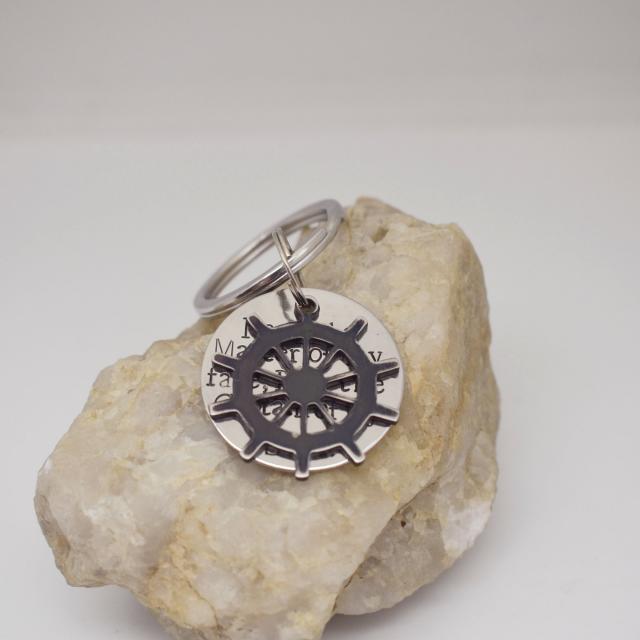 Black rudder sanded rustic keychain.jpg